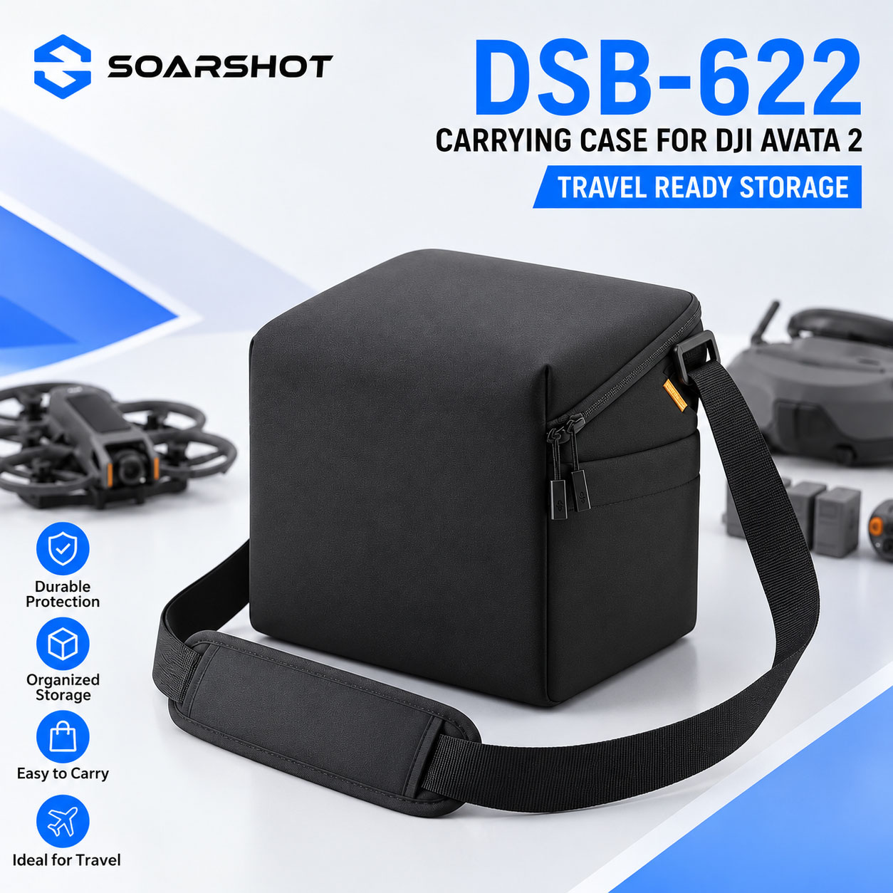 Rc Helicopter Bag - Torba transportowa SOARSHOT na gogle DJI