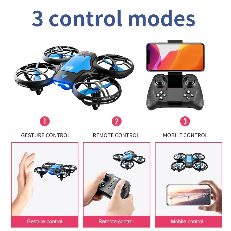 V8 Nowy Mini Dron 4K Profesjon – Rc Helicopter Case recenzja i cena